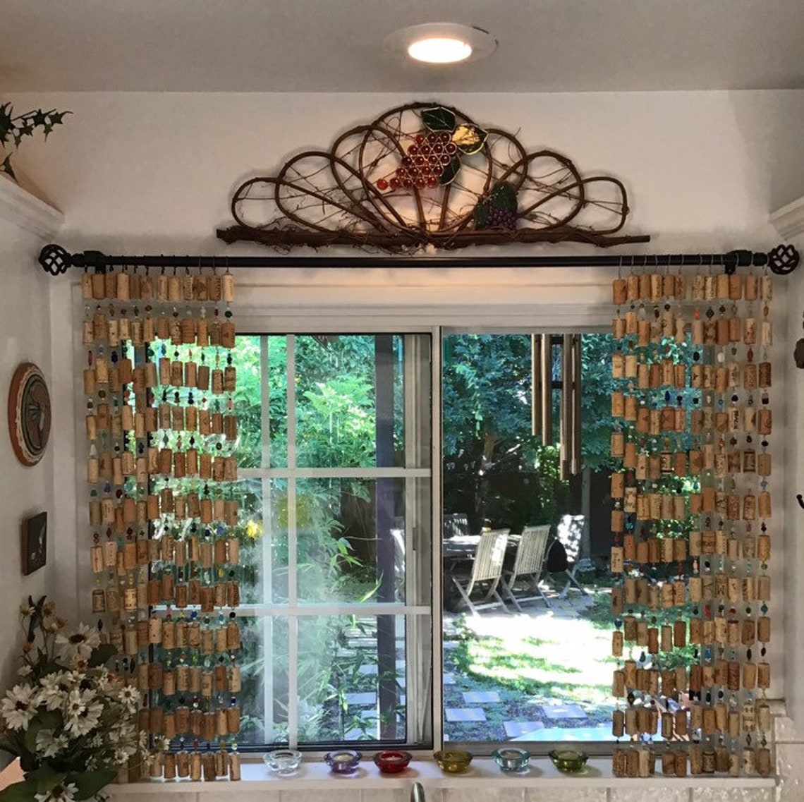 Cork Curtains Small/kitchen Etsy
