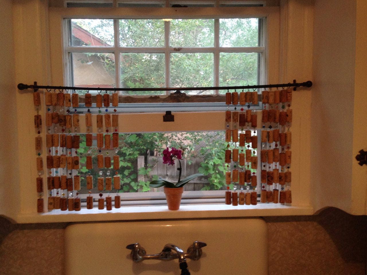 Cork Curtains Half Window Etsy