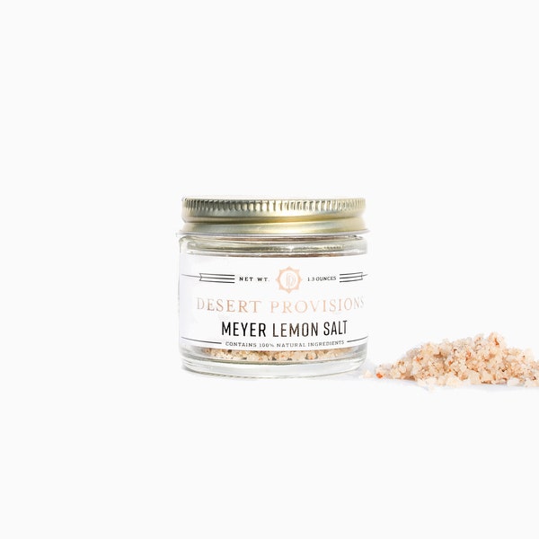 Meyer Lemon Salt// from the Sea of Cortez // 100% all natural // solar dried // low in sodium