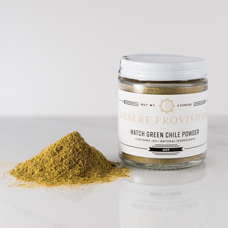 Hatch Green Chile Powder mild or Hot // 100 All Natural // Etsy
