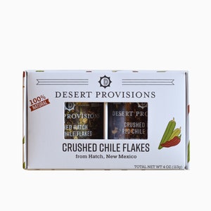 Coffret cadeau // Coffret cadeau Crushed Hatch Chile Flakes Duo // poudre et assaisonnements de chili entièrement naturels