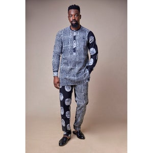 African Mens Matching Shirt and Pants, Matching Shirts and Pants 