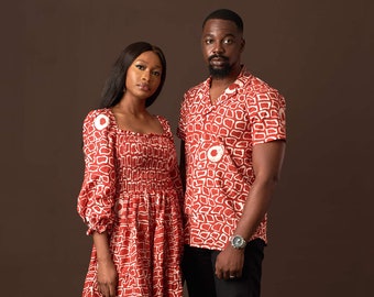 Couples shirt, Matching couple clothes, His and Hers, African couple clothes, Ankara couples set, couples clothes, Matching outfit