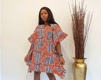 ankara kaftan gown