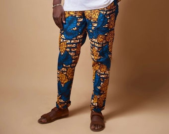 Pantaloni da uomo Ankara, Pantaloni da uomo africani, Pantaloni da uomo colorati, Pantaloni da uomo estivi, Pantaloni da uomo fantasia, Regali per gli uomini, Pantaloni da uomo con stampa,