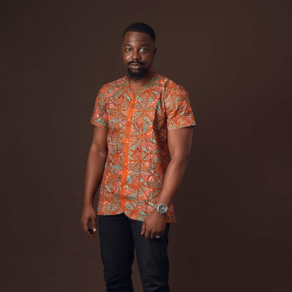 African Print Shirt - Etsy