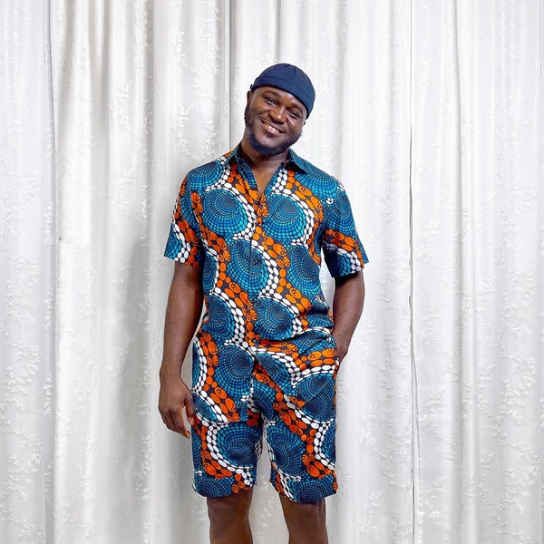 African Print Shorts - Etsy