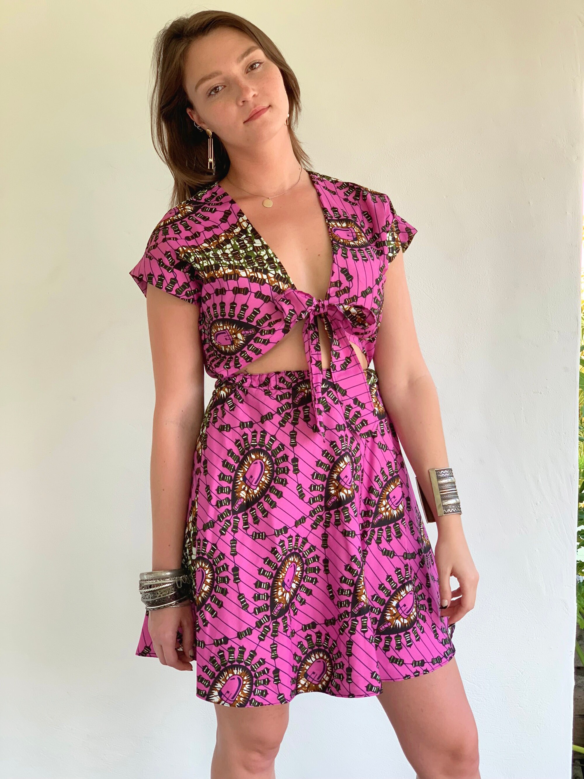 African Dress Ankara Dress Tie Dye Dress Colorful African | Etsy