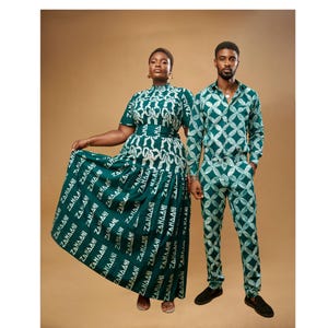 African couple clothes, african couples matching outfit, Ankara his & hers, couple matching outfit, African party matching clothes, preweddi