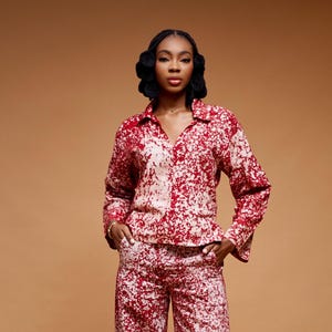 African Top, Ankara top, Ankara Print Blouse, Colorful Ankara Blouses, African Inspired Blouses, Long sleeve African Blouse, Tie dye Top