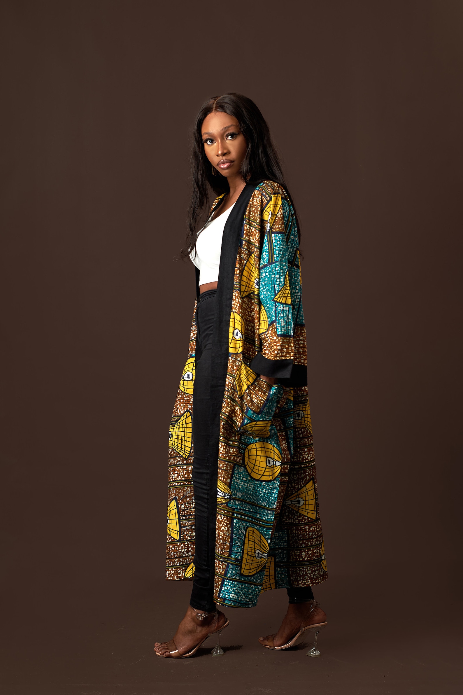 African Kimono Duster African Jacket Ankara Kimono Long Etsy