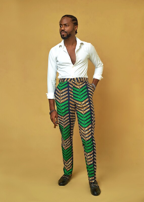 Pants African Men's Pants Colorful 
