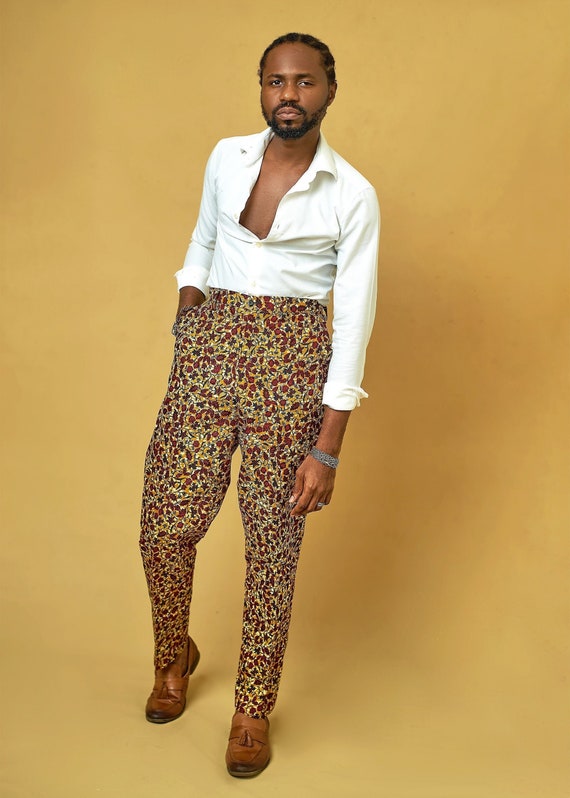 Shop Black Waist African Ankara Pant for AED 250 by Clothace Signature  Men  Pants on Anircom