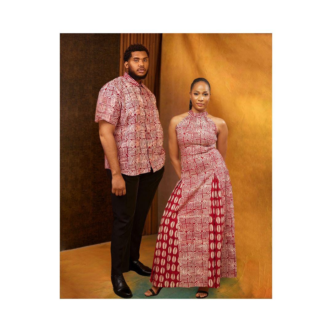 matching dress and tie