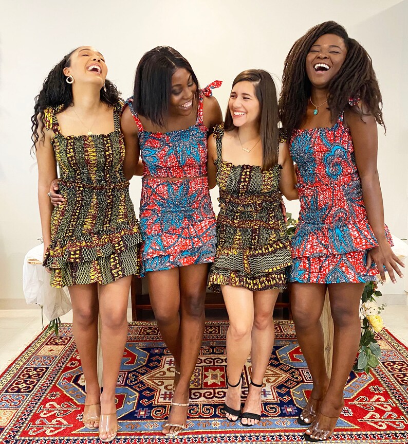 African Dress, Ankara Dress, smocked summer dress,Shirred dress, ruffle dress, Plus size African Dress, Summer African Dress, Ankara Print, image 8