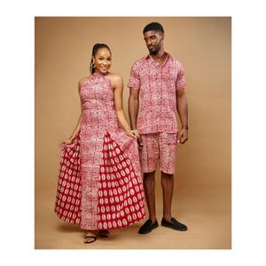 African couple clothes, african couples matching outfit, Ankara his & hers, couple matching outfit, African party matching clothes, preweddi