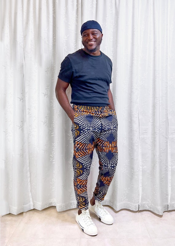 Buy Ankara Mens Pants African Mens Pants Colorful Online in India  Etsy