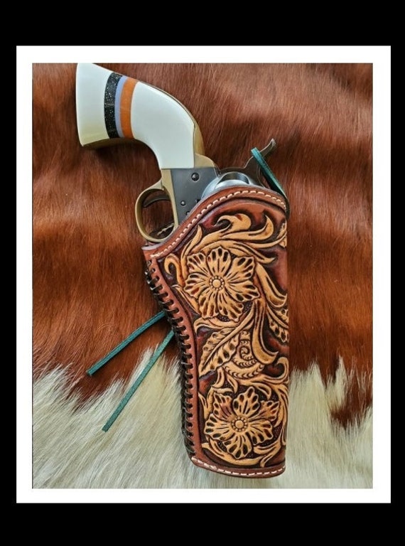 tooled leather holster