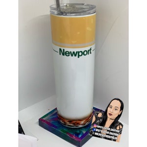 Newport Cigarette Template for Straight & Tapered 20 oz Skinny Tumbler
