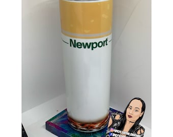 newport cigarette light 1970s on It vintage ad 9" x 12" reproduction metal sign Newport Classics
