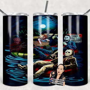 Lake Horror Template for Tapered 20 oz Skinny Tumbler