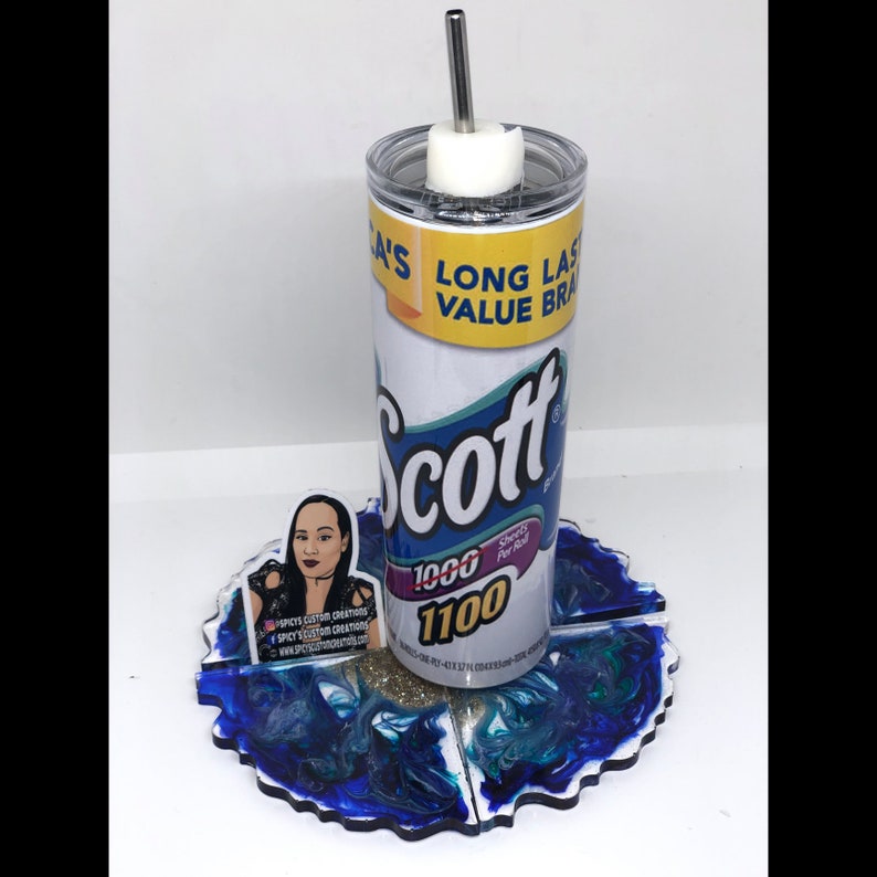 Scott's Toilet Paper Template for 20 oz Skinny Tumbler Etsy