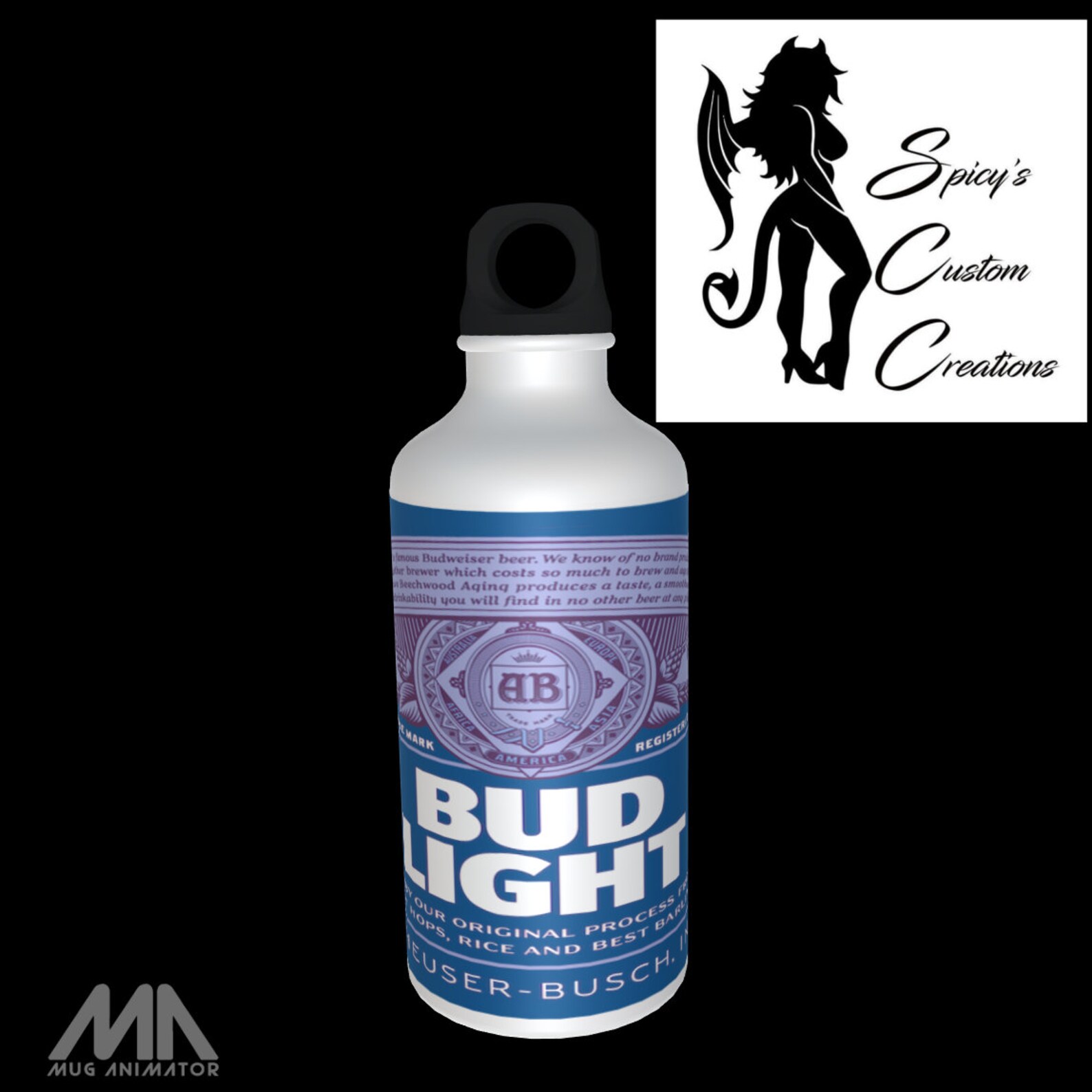 Bud Light Template for Tapered 20 oz Skinny Tumbler Etsy