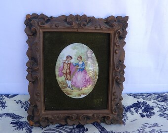 antique Victorian Porcelain Wall Art