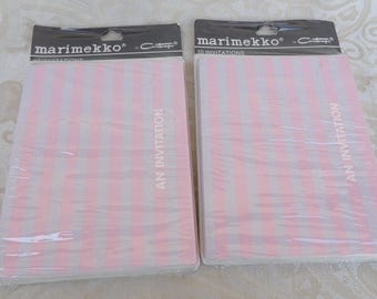 Sealed! Lot 2 Vintage Marimekko Invitations card