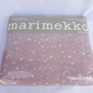 Vintage Marimekko King Flat Sheet ---- new