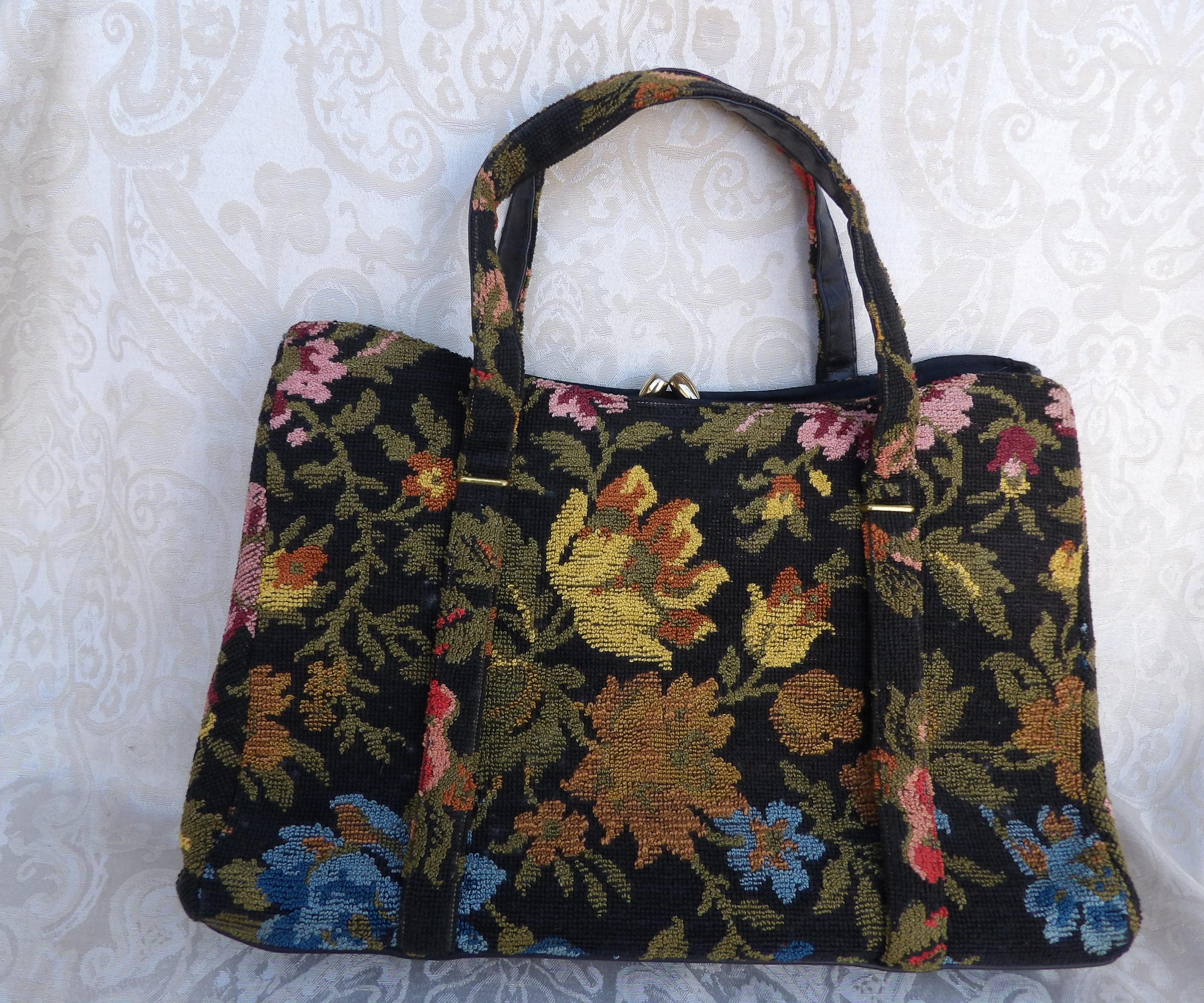 Tapestry Carpet Bag - Etsy