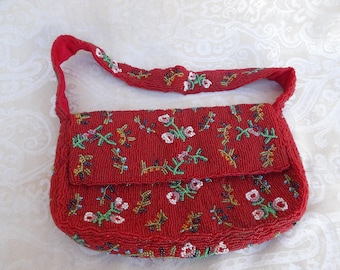Vintage Lord & Taylor Beads Purse