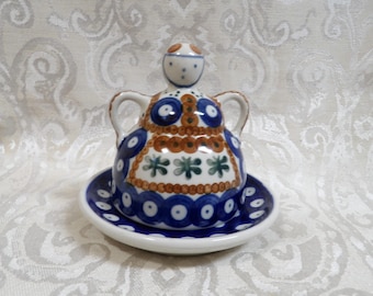 Vintage Caramika Artystyczna Polish Cheese Lady