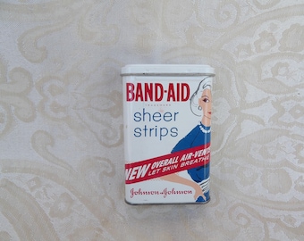 Vintage Johnson & Johnson Band - aid Tin