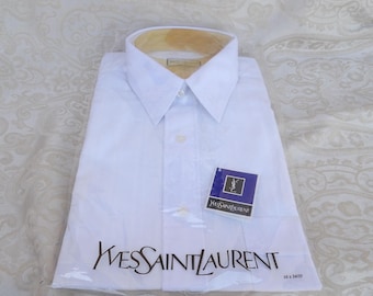 New! Vintage Yves Saint Laurent Men's Shirt Size 16 34 / 35