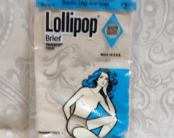 Vintage Lollipop Panties Nude Size 5