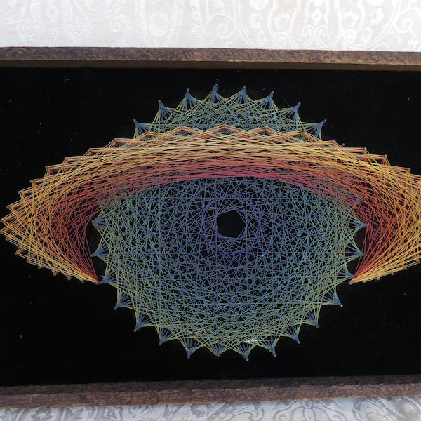 Vintage 1970 String Art Wall