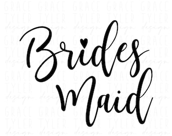 Bridesmaid Svg, png, dfx, Bridal Party SVG, Wedding svg,  instant download, Team Bride svg, wedding png, bridesmaid svg, eps, pdf, cricut