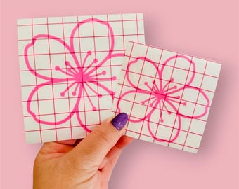 Cherry Blossom Decal: Holographic Vinyl Decal | Japanese Sakura Stickers