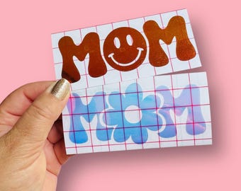 Mom Holographic Vinyl Decal