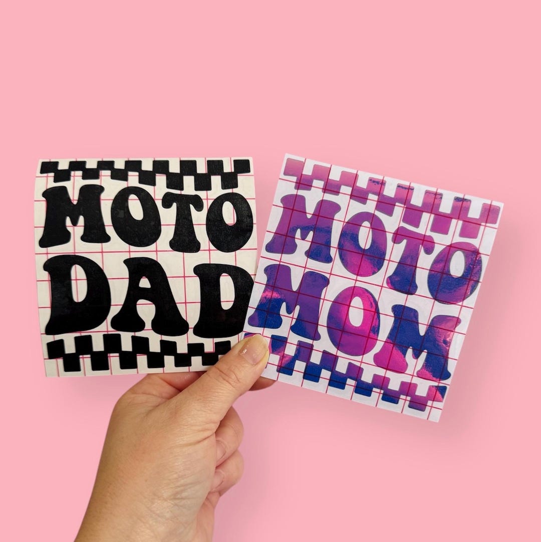 Moto Mom Decal | Moto Dad Decal | Dirt Bike Decal | Motocross Sticker ...