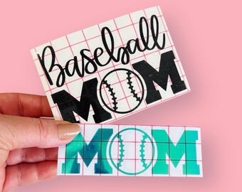 Baseball Mom Vinyl Decal: Laptop - Car - Water Bottle Decoration