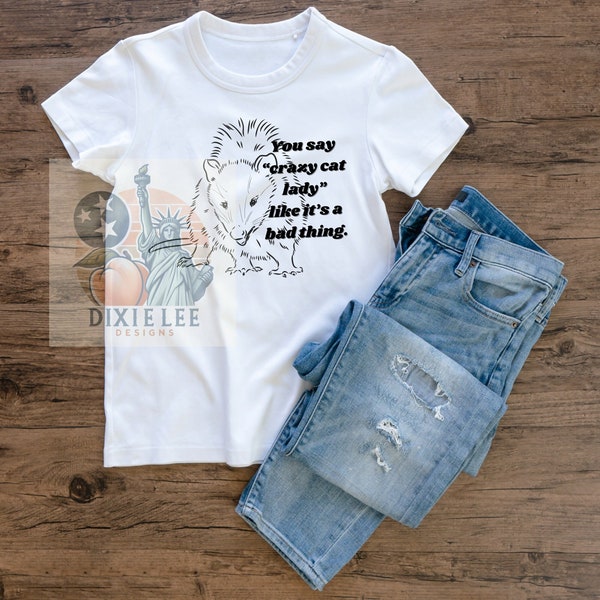 Crazy Cat Lady PNG Sublimation Tshirt Design Trendy Sassy Funny