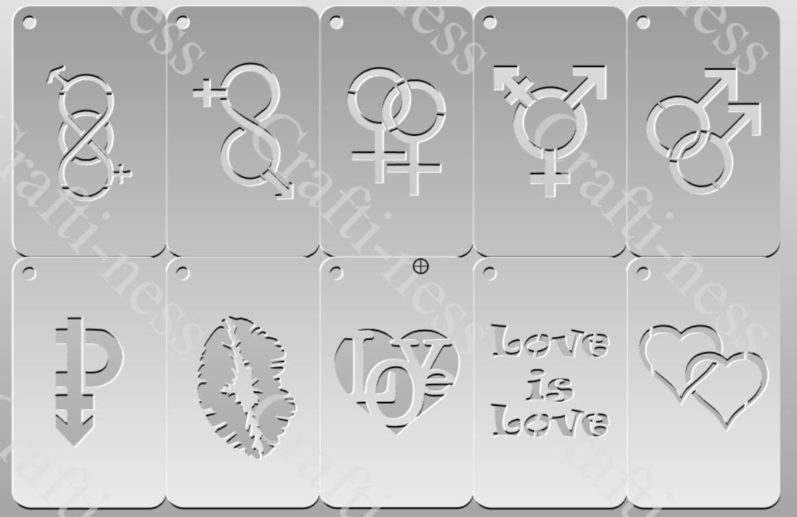 Pride Stencils | Etsy