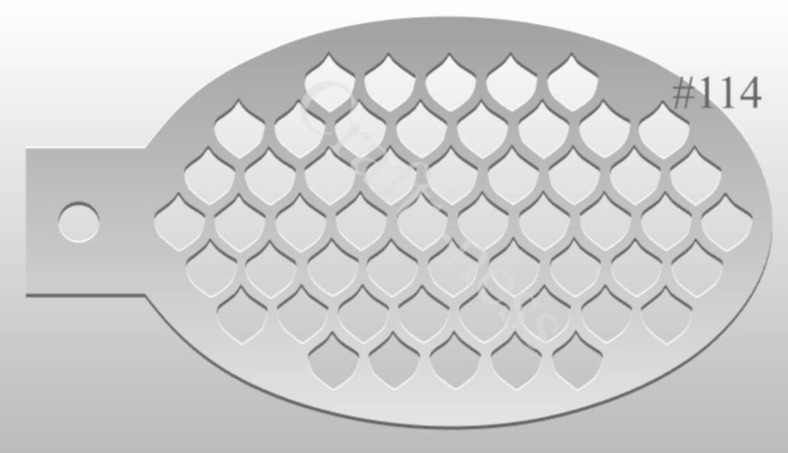 Fish Scales Stencil 114 - Etsy Sweden