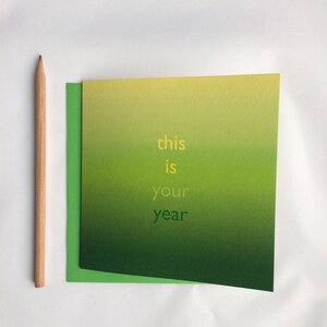 Your Year Print Greetings Card Birthday Gift