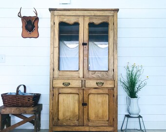 Antique Vintage Primitive Child S Step Back Kitchen Pantry Etsy