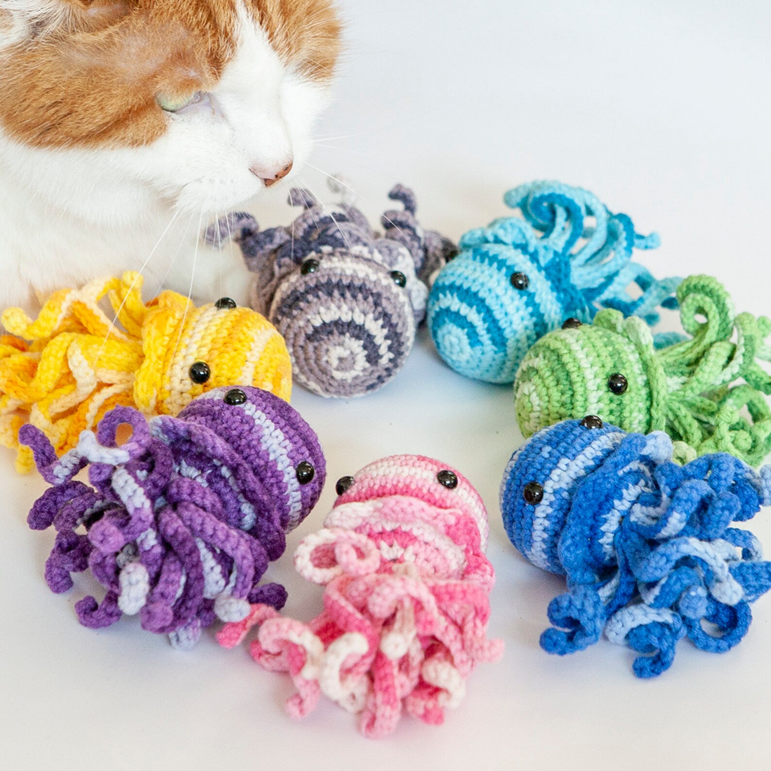 Cat Toys Crochet Cat Tosys Catnip Toys Silvervine Catnip Etsy