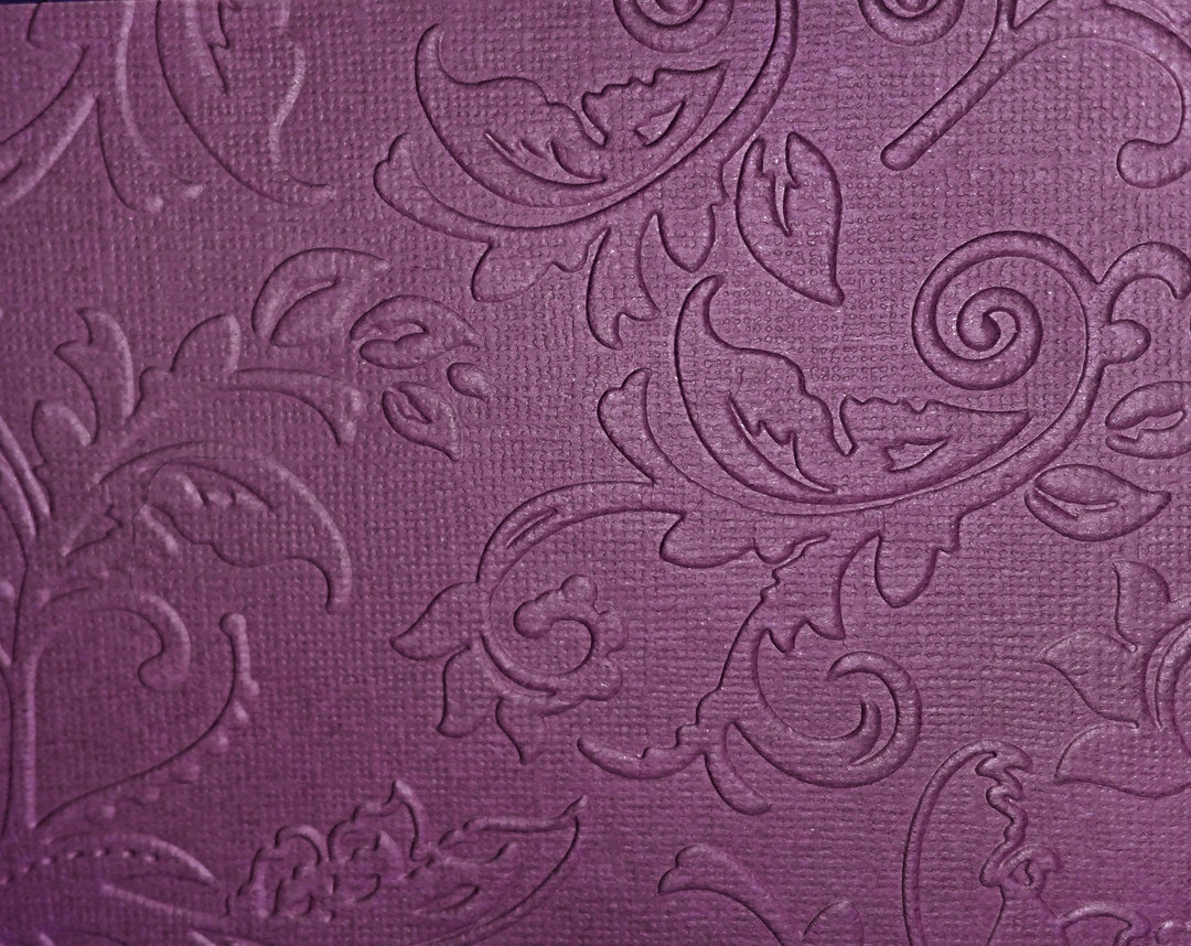 6 Textured Embossed Card Fronts Swirly Floral Pattern A2 Size - Etsy