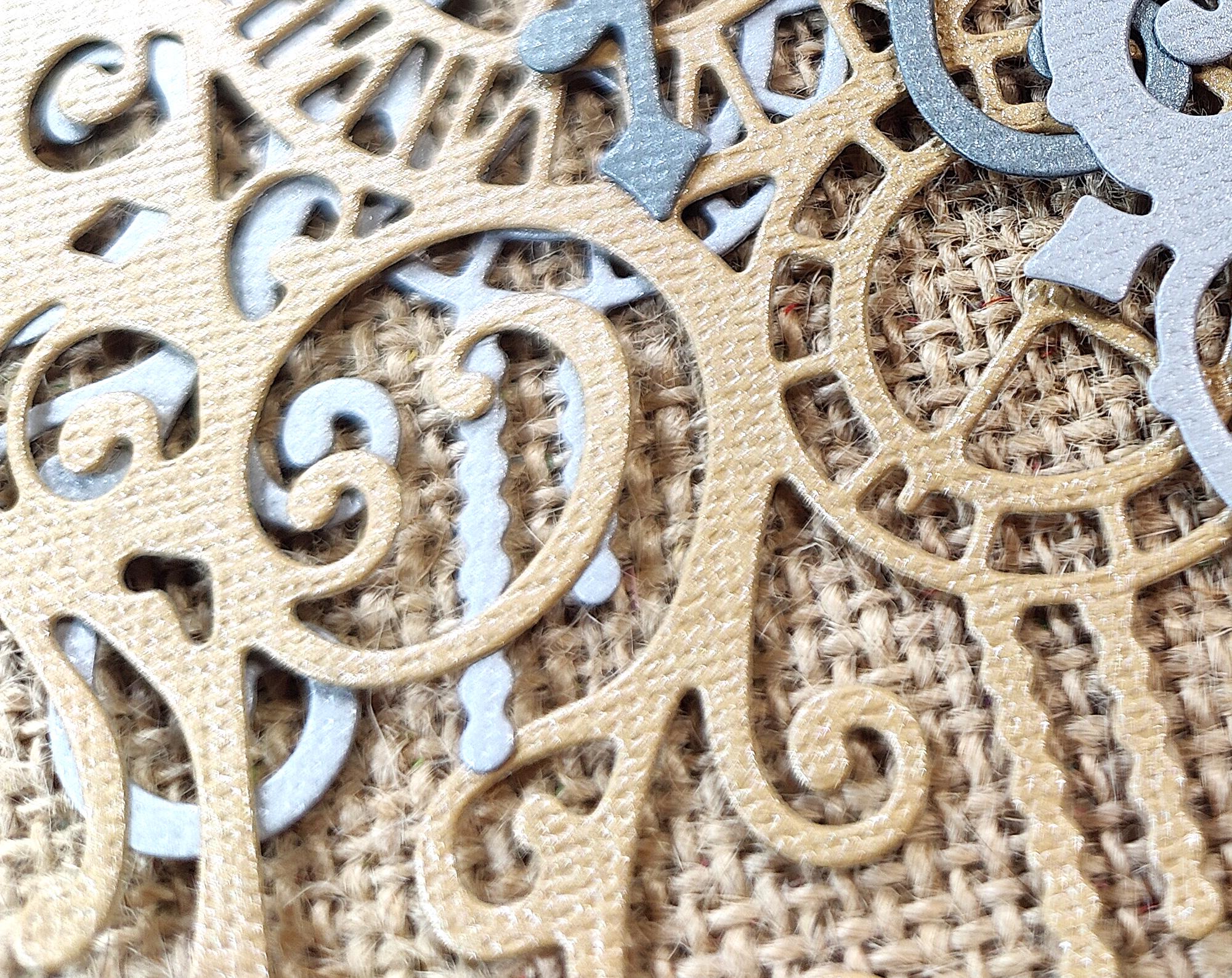 6 Fancy Steampunk Clocks Die Cuts Masculine Gray Tan Beige Shimmery ...
